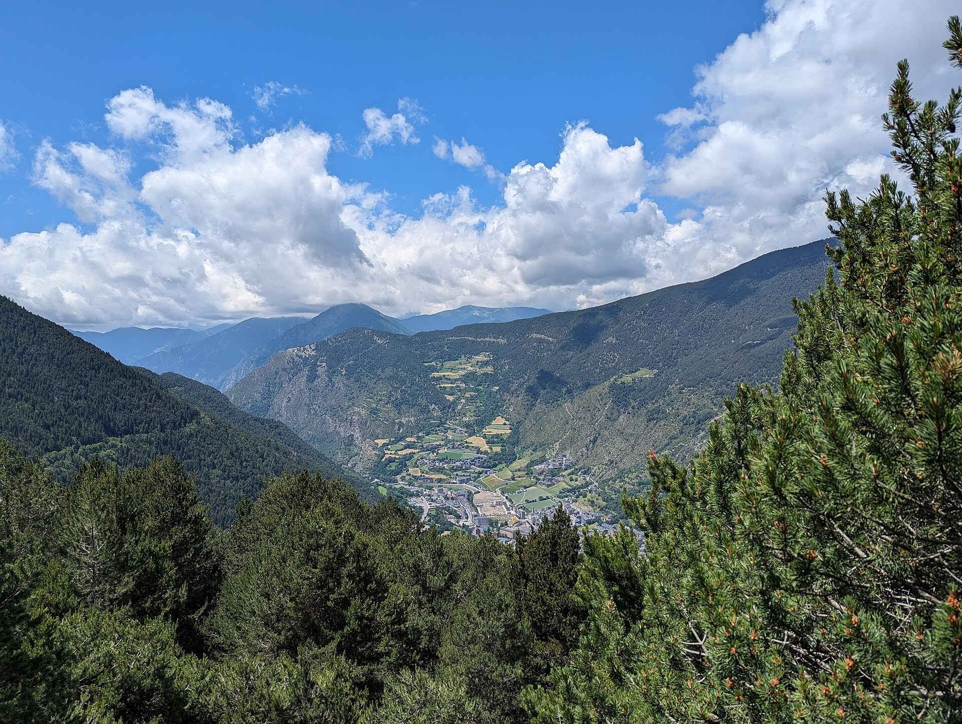 Vista panoràmica de Encamp, Andorra